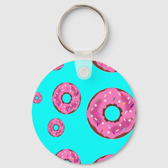 Llavero Donuts de crema rosa (Anverso)