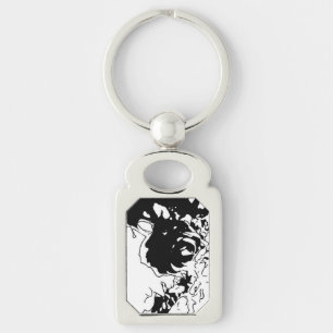 Llavero Doodle de flores