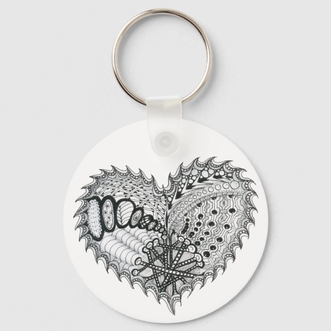 Llavero Doodle de Heart Fire (Anverso)