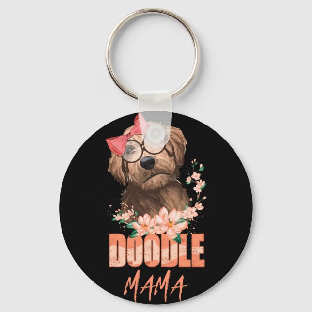 Llavero Doodle Mama Gift Goldendoodle Mom Perg Lover Gift (Anverso)