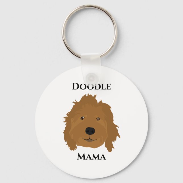 Llavero Doodle Mama Goldendoodle (Anverso)