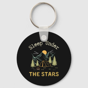 Llavero Dormir bajo las estrellas; Camping