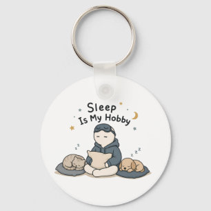 Llavero Dormir es mi pasatiempo chistoso meme de amante de