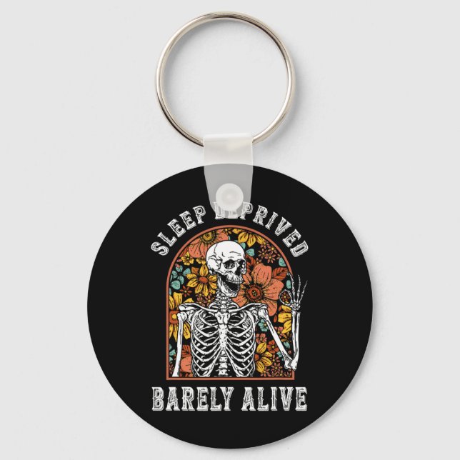 Llavero Dormir sin vida es divertido Escrófono Hallowe (Anverso)