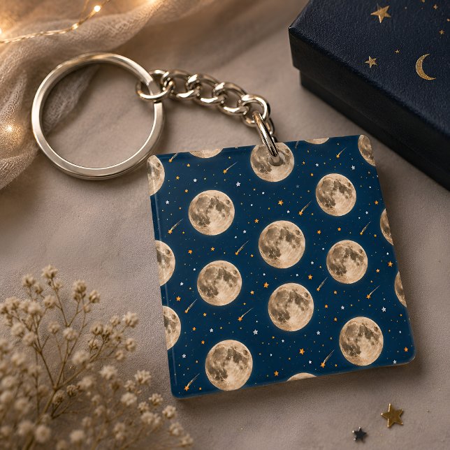 Llavero Dos a la Luna Favor de Cumpleaños Espacial (Subido por el creador)