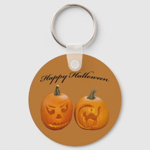 Llavero Dos calabazas Feliz Halloween