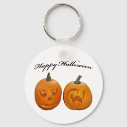 Llavero Dos Calabazas Feliz Halloween