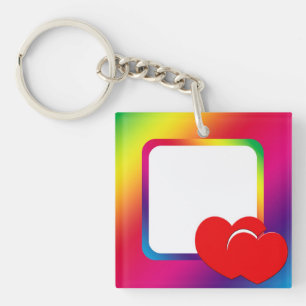 Llavero Dos corazones