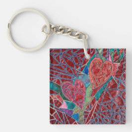 Llavero Dos corazones