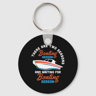 Llavero Dos Estaciones De Embarcadero - Funny Boat Captain