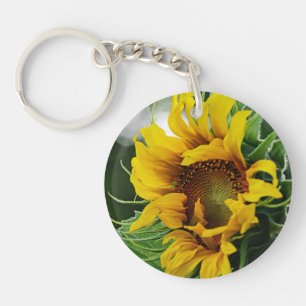 Llavero Dos girasoles a dos lados