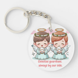 Llavero Dos guardianes paradisíacos
