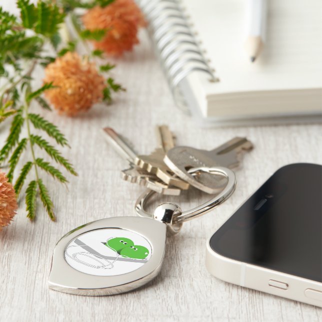 Llavero Dos Guisantes En Un Pod (Lateral)