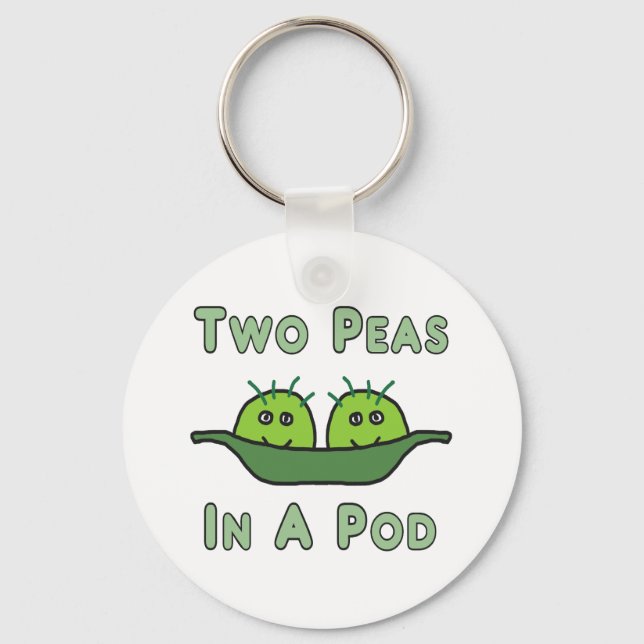 Llavero Dos Guisantes En Un Pod (Anverso)