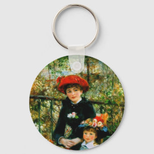 Llavero Dos hermanas en la terraza de Renoir