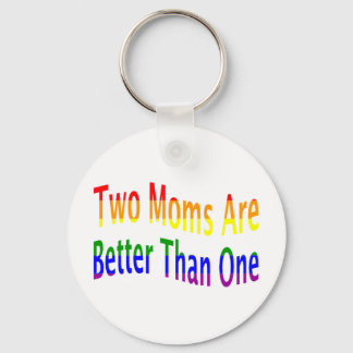 Llavero Dos mamás mejores (arco iris)