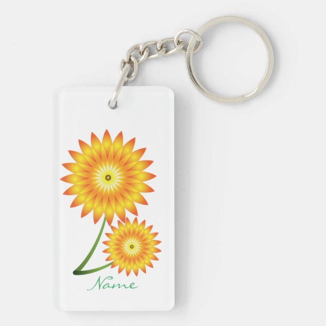 Llavero Dos plantas de girasol Thunder_Cove (Atrás)