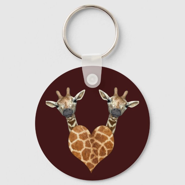 Llavero Dos preciosas jirafas (Anverso)