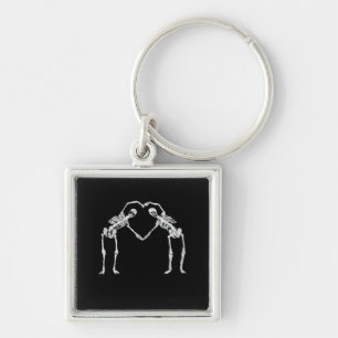 Llavero Dos Skeleton Hearts Hands Classic
