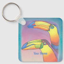 Llavero Dos Toucans Ondulados