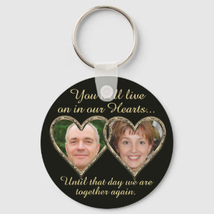 Llavero Double Memorial Add Photos Keepsake Keychain