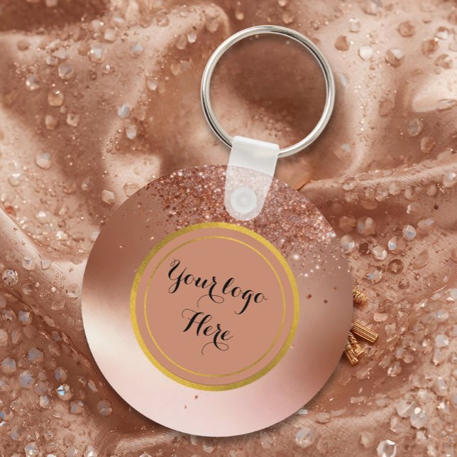 Llavero Double sided Logo QR Code floral keychain (Subido por el creador)