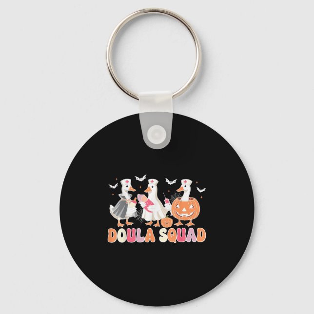 Llavero Doula Squad Goose Spooky Halloween Lactation Consu (Anverso)