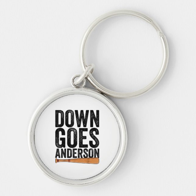 Llavero DOWN GOES ANDERSON FUNNY BASEBALL regalo ANDERSON (Frente)