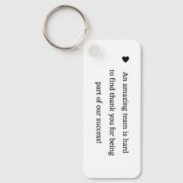 Llavero Doy las gracias a la caligrafía minimalista por su