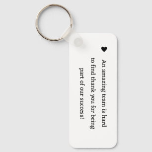 Llavero Doy las gracias a la caligrafía minimalista por su