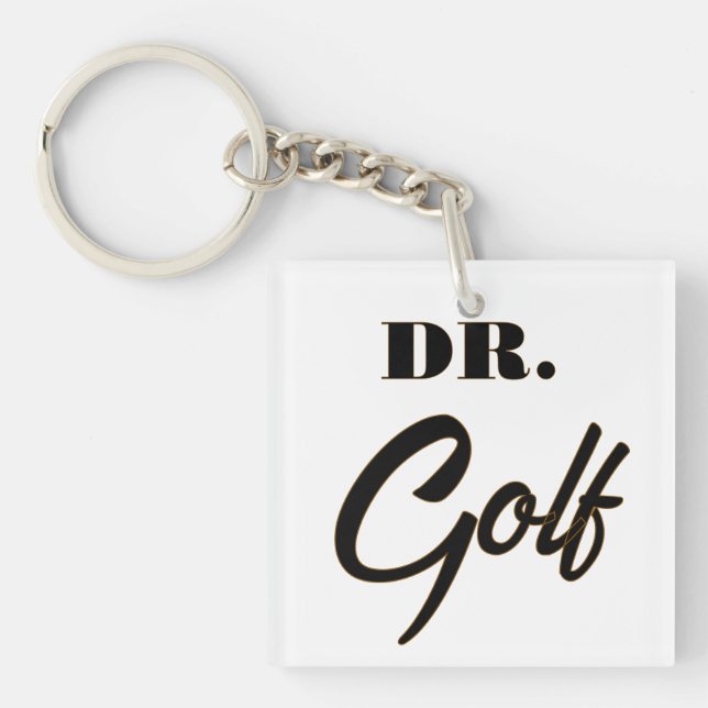 Llavero Dr. Golf Funny Design para los amantes del golf (Frente)