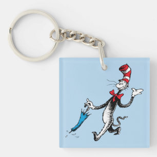 Llavero Dr. Seuss El gato con sombrero caminata con para