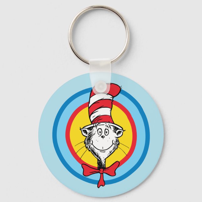 Llavero Dr. Seuss | Gato en el gráfico de la cabeza del Go (Anverso)