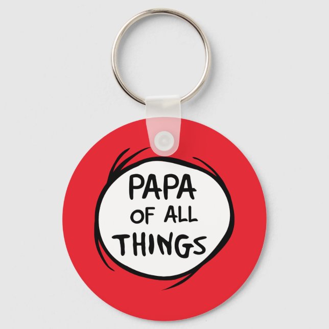 Llavero Dr. Seuss | Thing 1 Thing 2 - Papa of all Things (Anverso)