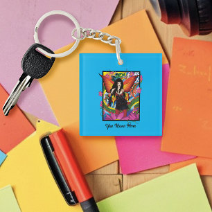 Llavero Dragón acuático chino de Lotus Flower