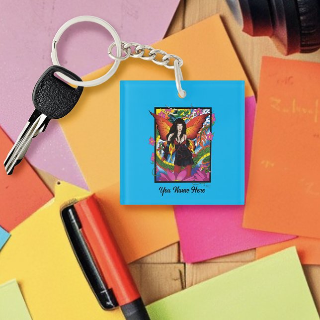 Llavero Dragón acuático chino de Lotus Flower (Subido por el creador)