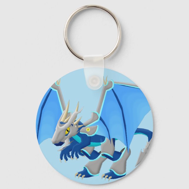 Llavero Dragón azul (Anverso)