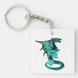 Llavero Dragón azul marino