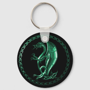 Llavero Dragón Celta Verde
