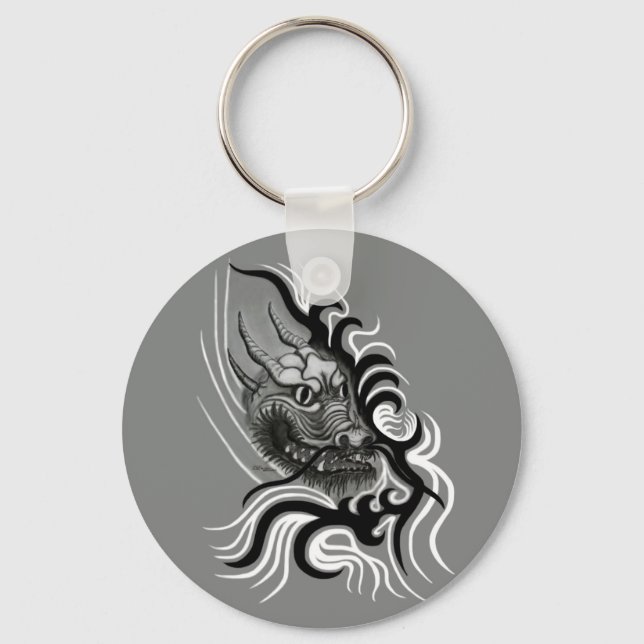 Llavero Dragón chino en tatuaje (Anverso)