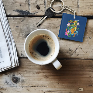 Llavero Dragón chino verde Koi