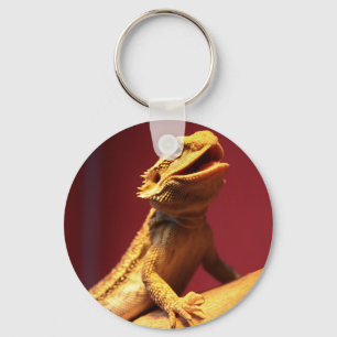 Llavero Dragón con barba feliz