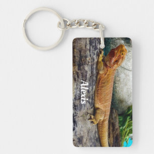 Llavero Dragón con barba para adultos personalizado Lizard