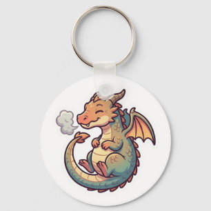 Llavero Dragón Cute Zodiaco