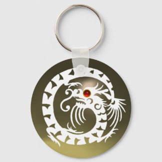 Llavero DRAGÓN DE APERITIVO, rubí blanco, rojo, agajo gris