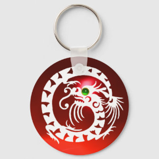 Llavero DRAGÓN DE APERITIVO, rubí blanco, rojo, esmeralda 