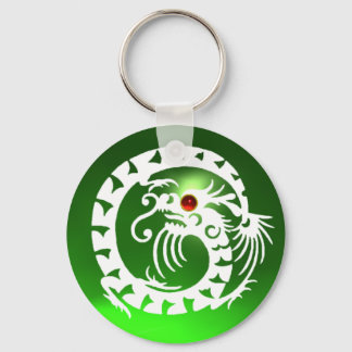 Llavero DRAGÓN DE APERITIVO, rubí blanco, rojo, esmeralda 