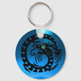Llavero DRAGÓN DE APERITIVO, zafiro negro, azul,