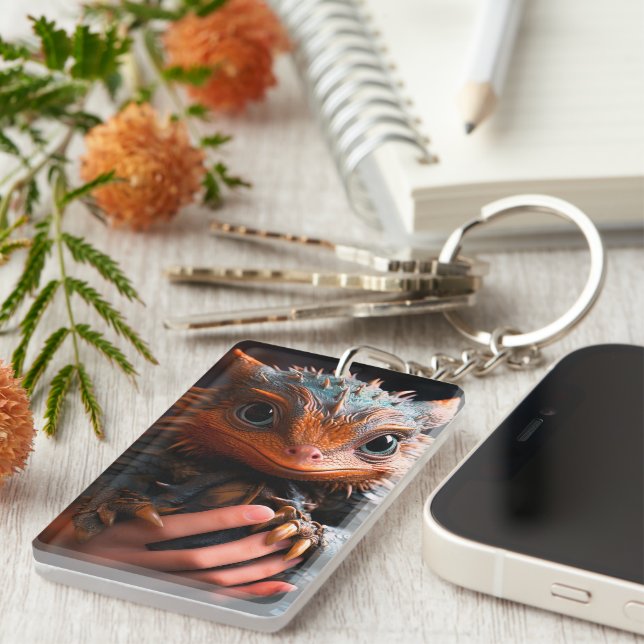 Llavero Dragón de bebé (Frente Derecha)