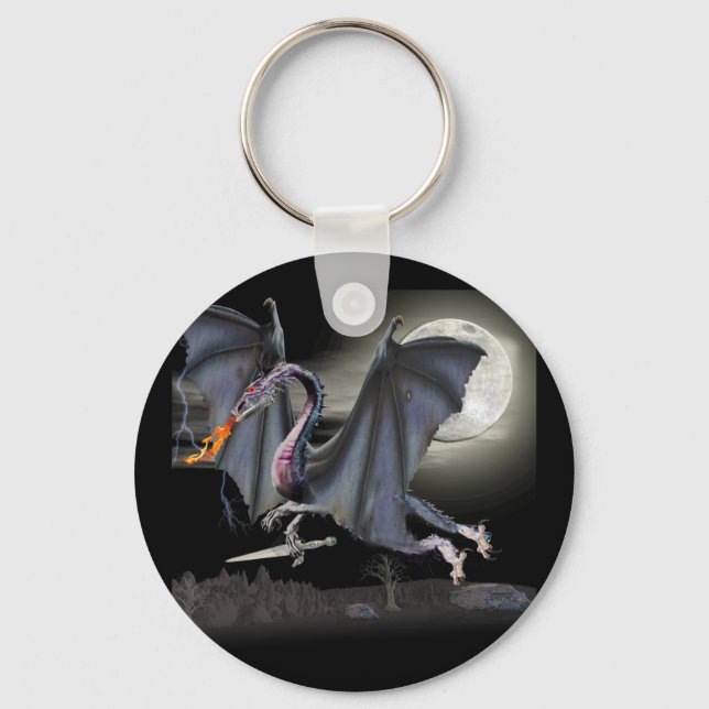 Llavero Dragón de fantasía (Anverso)
